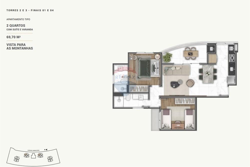 Apartamento - Venda - Nova Lima , Minas Gerais - planta-quarto.jpg - Quarto de família - 870421024-166