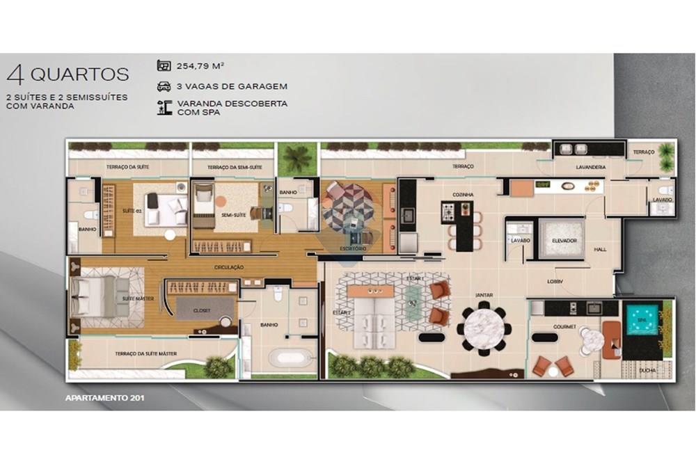 Apartamento - Venda - Belo Horizonte , Minas Gerais - Planta 201.jpg - 870241013-103