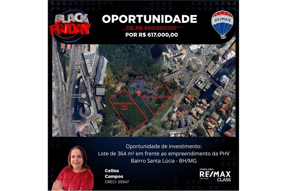 Terreno - Venda - Belo Horizonte , Minas Gerais - Oportunidade de investimento Lote de 364 m² em frente ao empreendimento da PHV Bairro Santa Lúcia - BHMG.jpg - 870251073-40