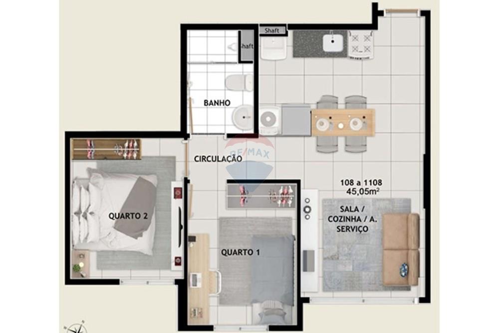 Apartamento - Venda - Samambaia , Distrito Federal - PLANTA DO SH PARADISO 1.jpg - 880391076-6
