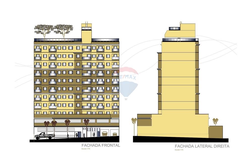 Terreno - Venda - Samambaia , Distrito Federal - PROJETO LUIZ PREDIO -FACHADA PRINCIPAL E LAT DIREITA.jpeg - 880261125-24