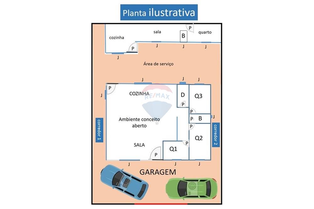 Casa de Condomínio - Venda - Vicente Pires , Distrito Federal - Planta ilustrativa imóvel VP.jpg - 880401014-6