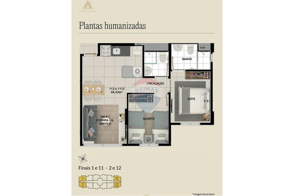 Apartamento - Venda - Samambaia , Distrito Federal - 5 - Planta_com_suite.jpg - 880391001-160