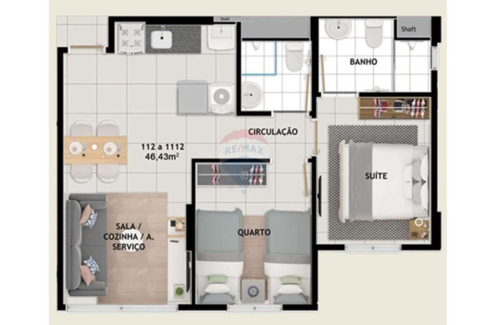 Apartamento - Venda - Samambaia , Distrito Federal - PLANTA DO SH PARADISO 3.jpg - 880391076-6